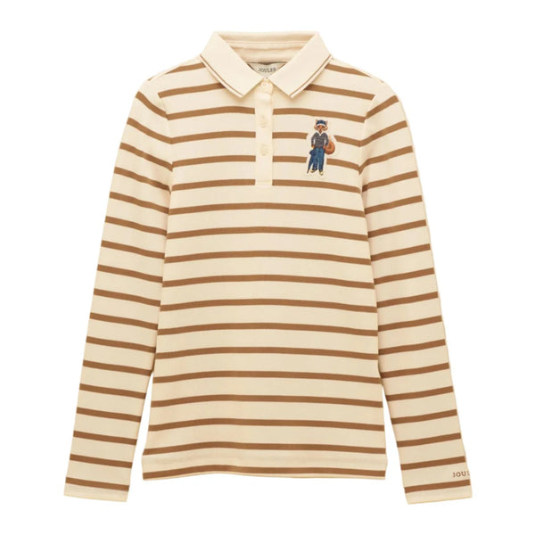 Joules Ladies Fairfield Jonty Tee - Tan Stripe