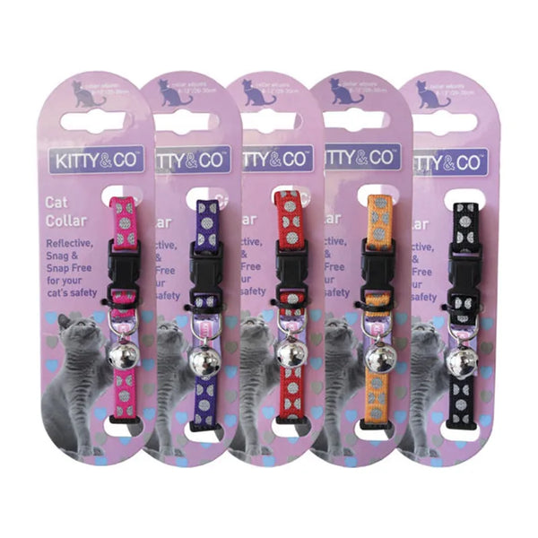Hemmo & Co Polka Dot Reflective Cat Collar