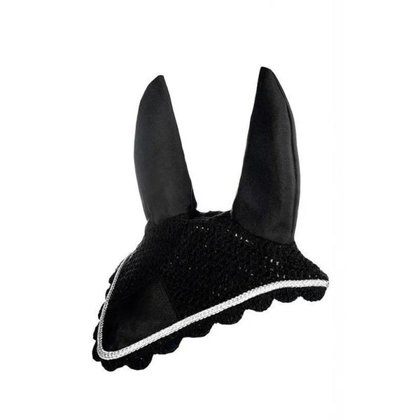 HKM Ear Bonnet - Black/Silver