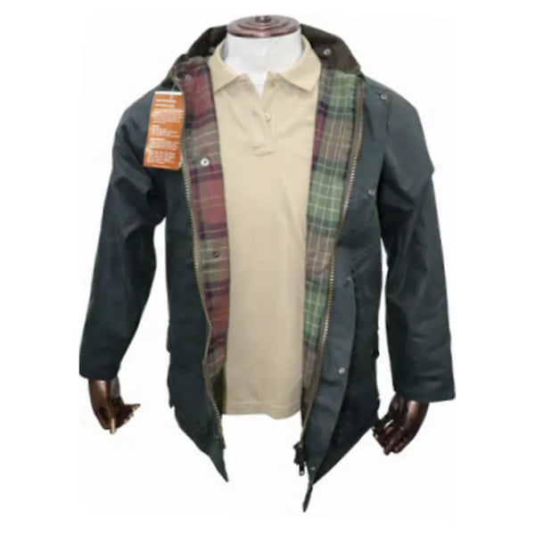 Hunter Outdoor Kids Bolton Wax Jacket - Green