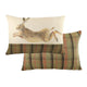 Evans Lichfield Hunter Leaping Hare Rectangular Cushion - Sand