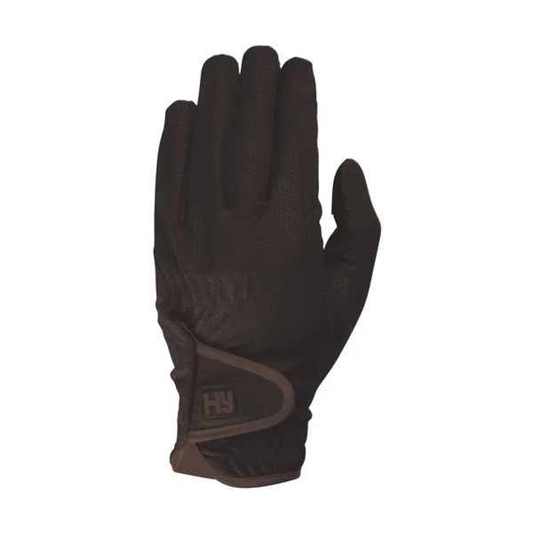 Hy Equestrian Cottenham Elite Riding Gloves - Brown