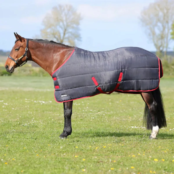 HyCONIC 100g Stable Rug - Charcoal/Red