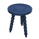 Aquarelle Home Leo Button Stool - Indigo