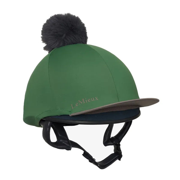 LeMieux Classique Pom Hat Silk - Hunter Green