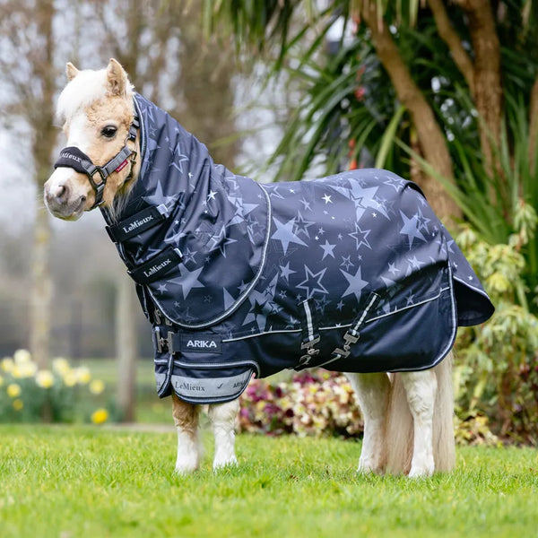 LeMieux Arika Star 100g Turnout Rug - Navy