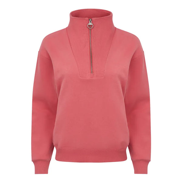LeMieux Ladies Keira Quarter Zip Sweat - Cranberry