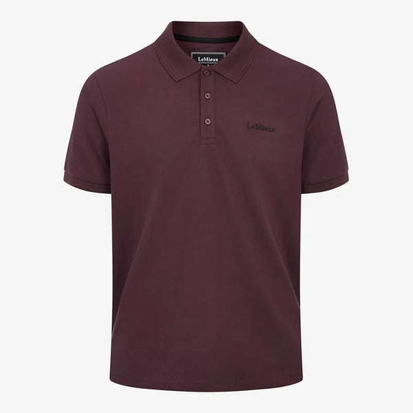 LeMieux Mens Classique Polo Shirt - Damson