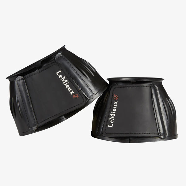 LeMieux Rubber Bell Boots with Neoprene - Black