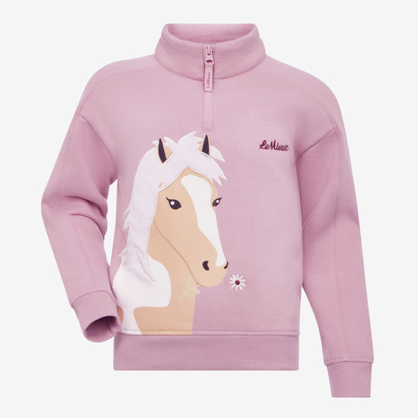 LeMieux Mini Quinn Quarter Zip Sweat - Fondant