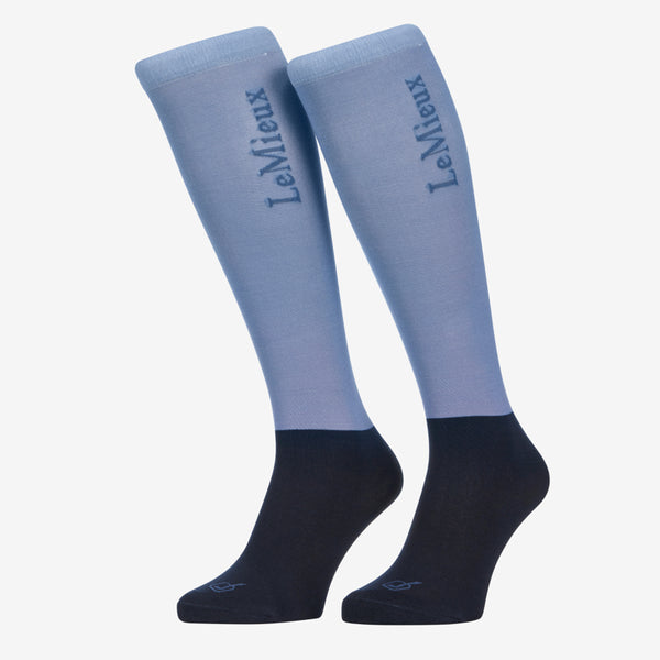 LeMieux Competition Socks 2 Pack - Powder Blue