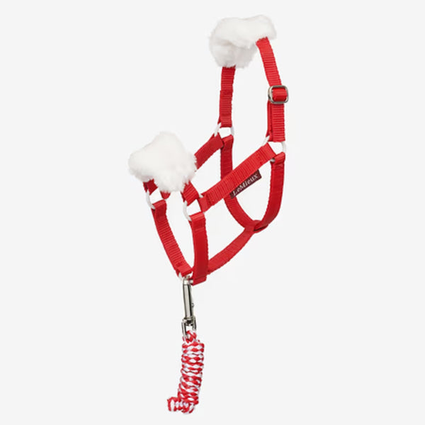 LeMieux Toy Pony Christmas Headcollar and Leadrope - Red