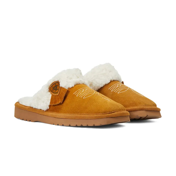 Ariat Ladies Jackie Square Toe Slipper - Chestnut