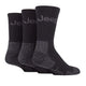 Jeep Mens Luxury Boot Sock - Black/Grey