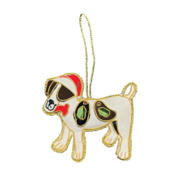 Equetech Beaded Jack Russell Christmas Decoration