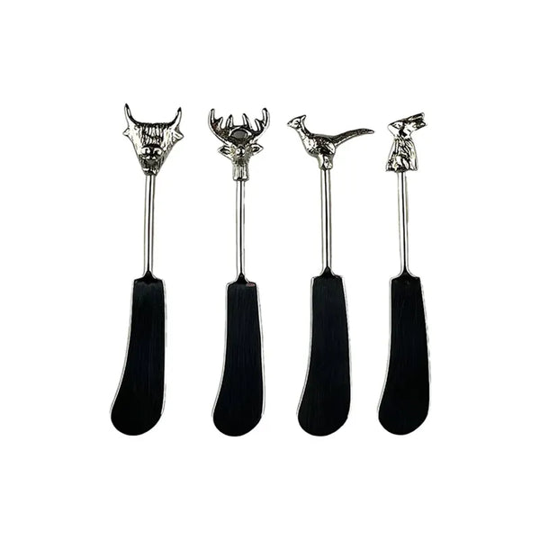 Selbrae House 4 Butter Knives - Country Animals