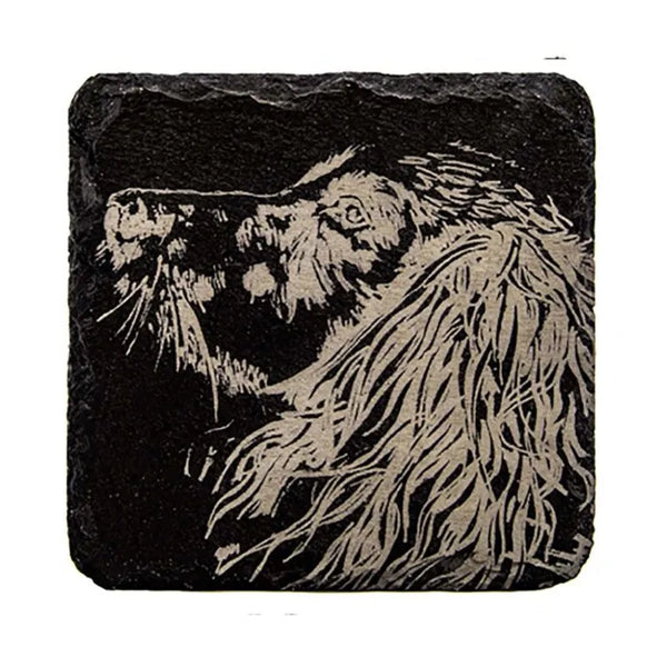 Selbrae House Single Slate Coaster - Spaniel