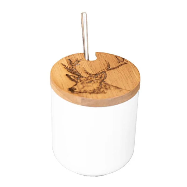 Selbrae House Jar And Spoon Set - Stag