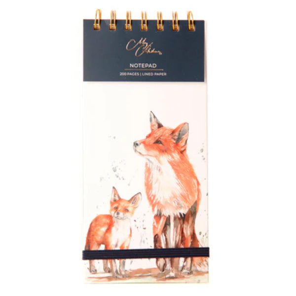 Meg Hawkins 'The Den' Fox and Cub Watercolour Design Notepad