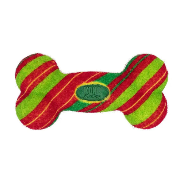 Kong Holiday Airdog Stripe Bone Squeaker