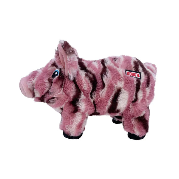 KONG Low Stuff Stripes Pig - Medium
