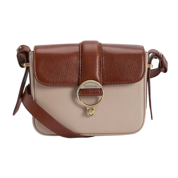 Barbour Mini Rosa Leather Crossbody Bag - Pebbled Pink/Brown