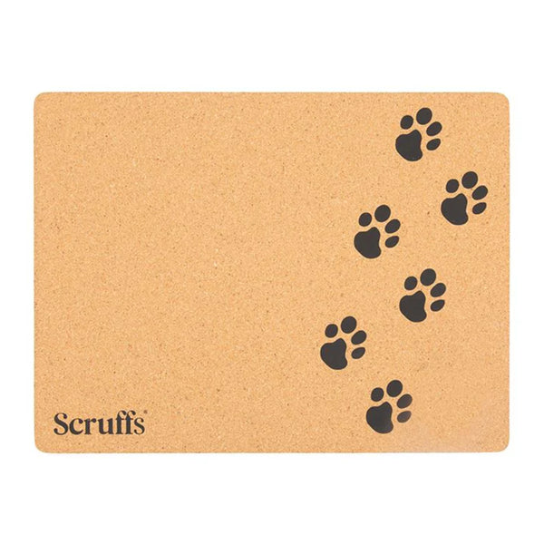 Scruffs Cork Pet Placemat - Paw Print