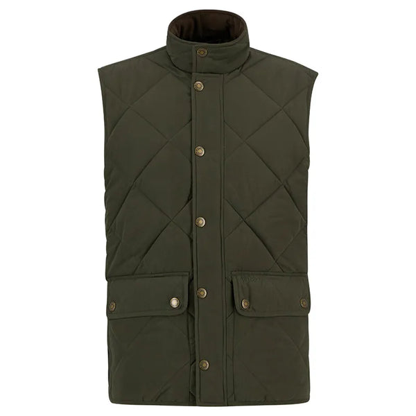 Barbour Mens Winter Lowerdale Quilted Gilet - Dark Olive