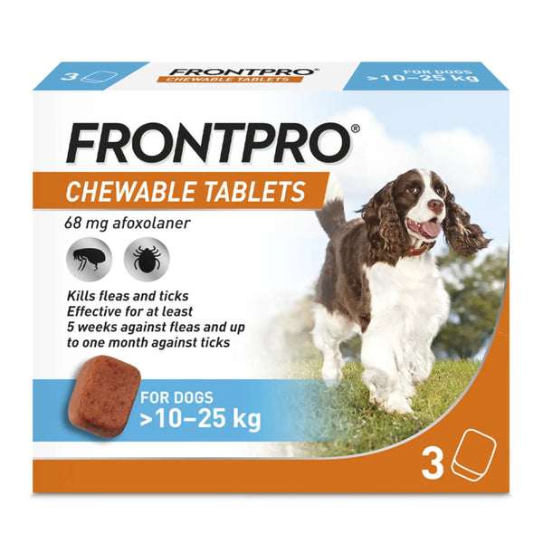 Frontline FRONTPRO Chewable Tablets for Dogs 10-25kg - 3 Tablets