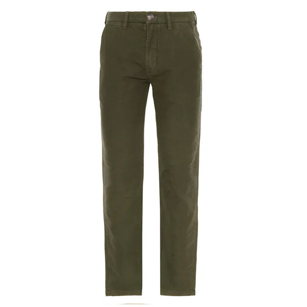 Barbour Mens Moleskin Tailored Trouser - Dark Olive