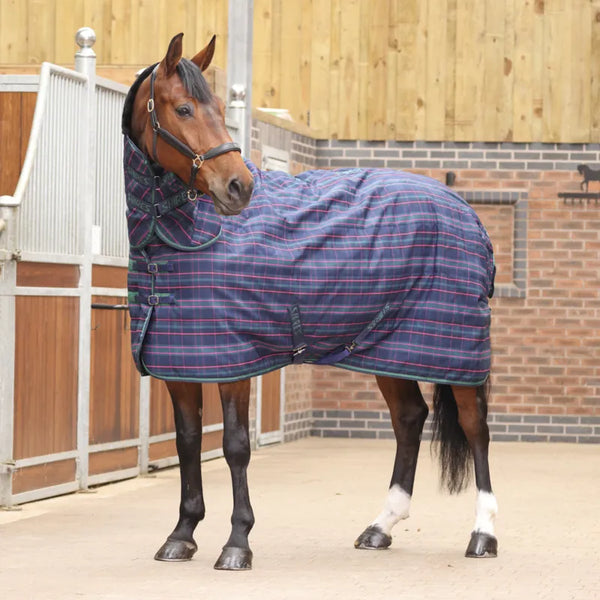 Tempest Plus 100 Combo Stable Rug - Navy Tartan