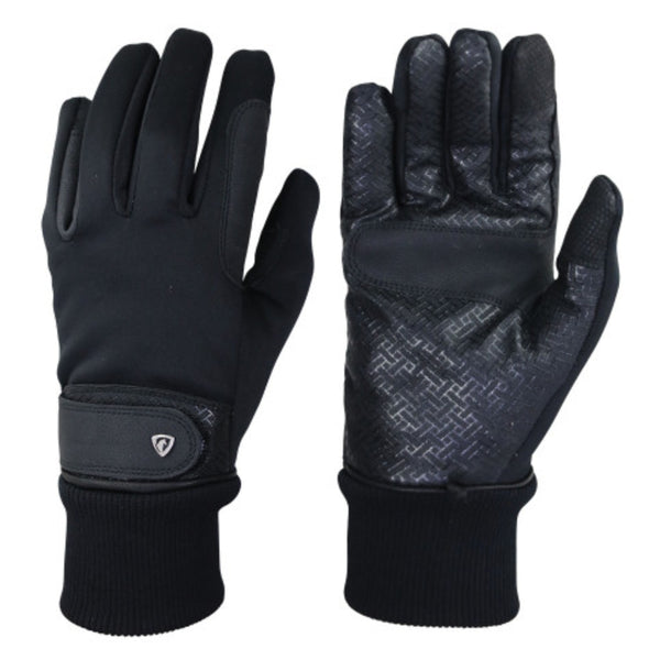 Hy Equestrian Thinsulate Rainstorm Gloves - Black