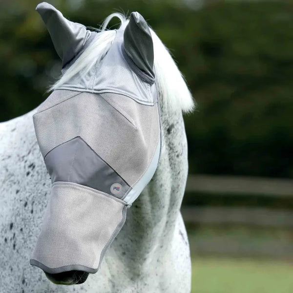 Premier Equine Buster Fly Mask Xtra - Silver