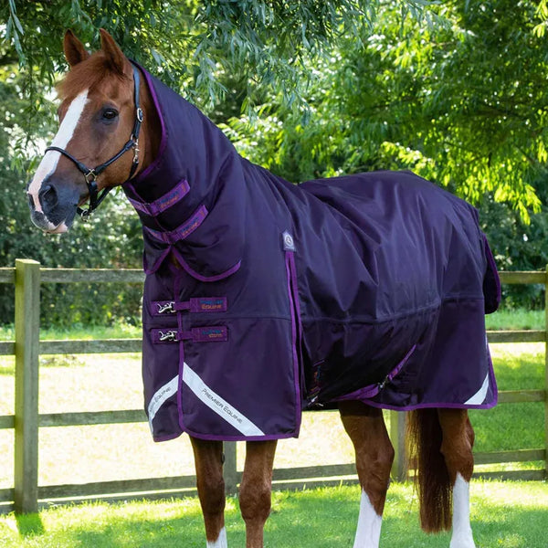Premier Equine Buster Storm 420g Combo Turnout Rug with Classic Neck - Purple
