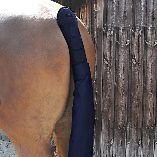 Premier Equine Padded Tail Guard with Tail Bag - Navy