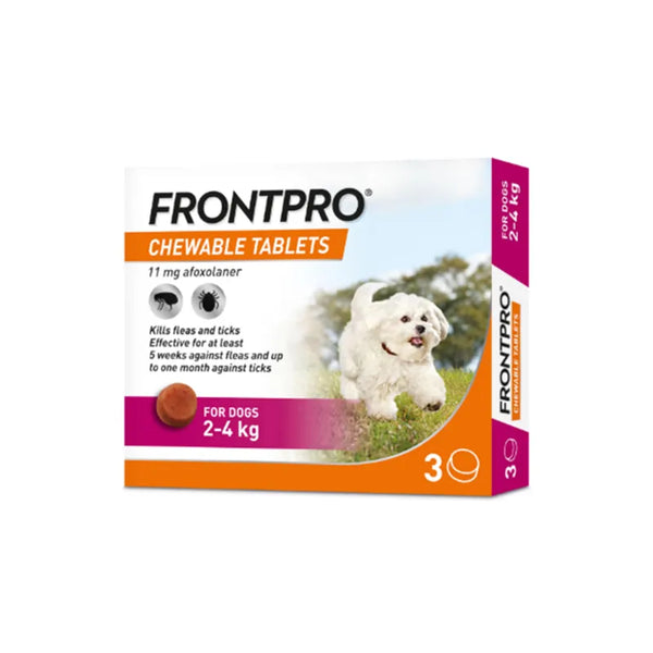 Frontline FRONTPRO Chewable Tablets for Dogs 2-4kg - 3 Tablets