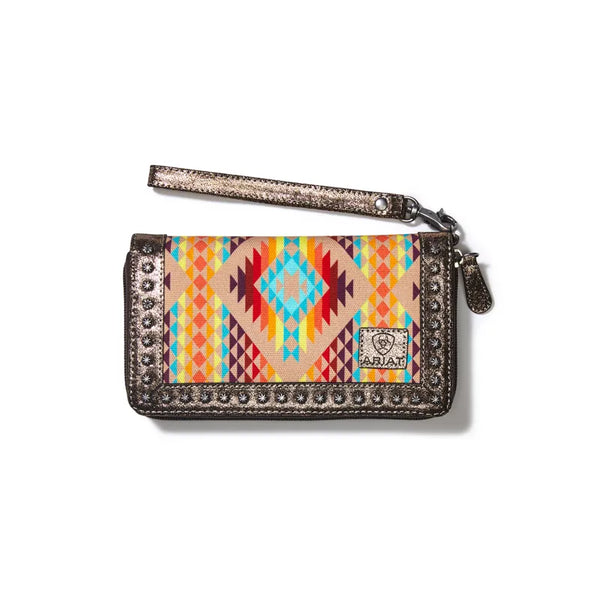 Ariat Cruiser Clutch Wallet - Diamond Stripe