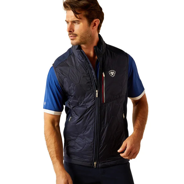 Ariat Mens Fusion Insulated Vest - Navy Team
