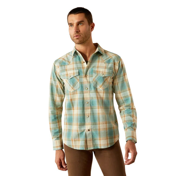 Ariat Mens Hardin Retro Shirt - Turquoise