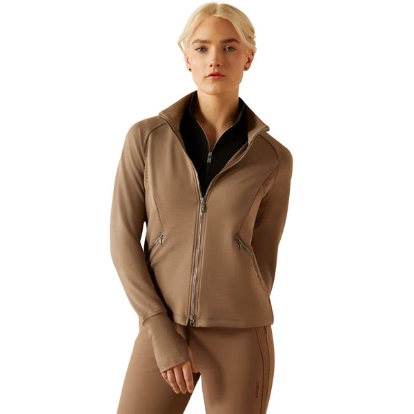 Ariat Ladies Bellatrix Full Zip Sweatshirt - Brick Brown
