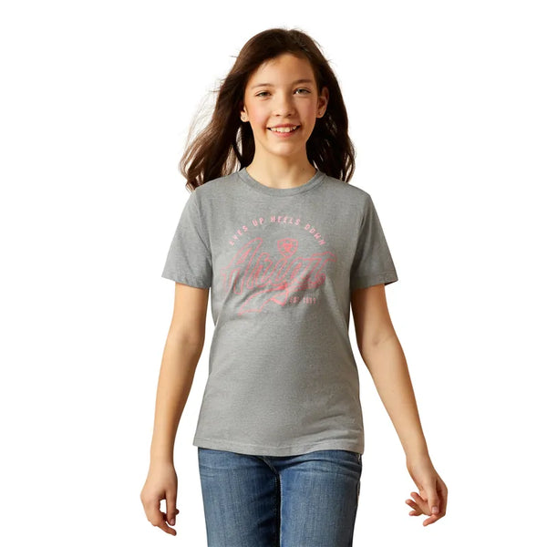Ariat Youth Heels Down T-Shirt - Ice Berg
