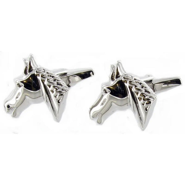 Sarome Horses Head Cufflinks