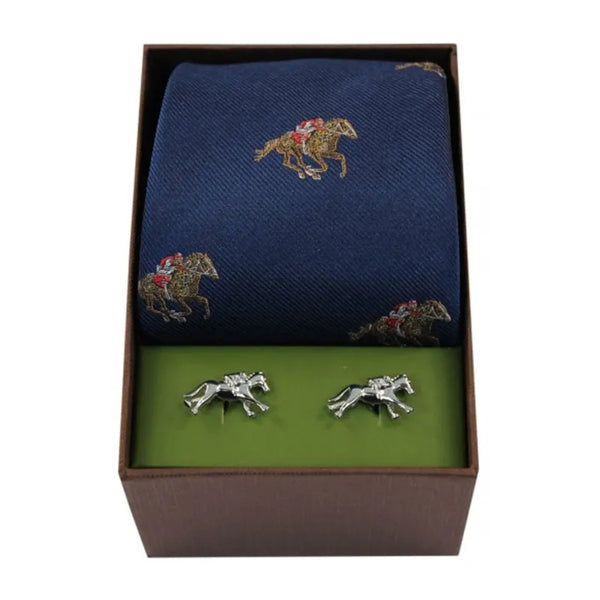 Sax Soprano Country Tie and Cufflinks Sets Racing