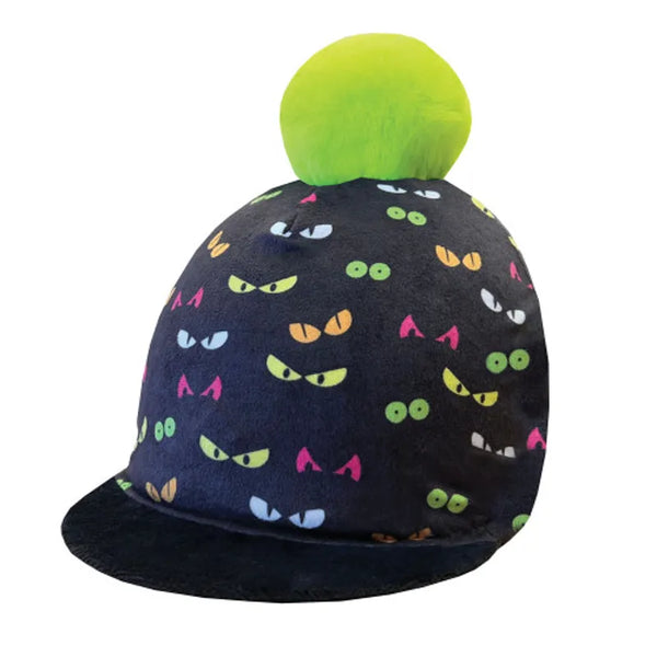 Equetech Spooky Eyes Pom Hat Silk
