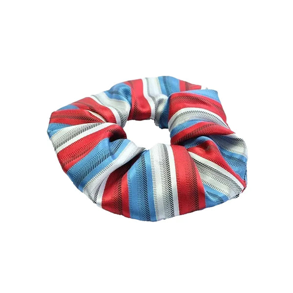 Showquest Stripe Scrunchie - Red/Blue/White