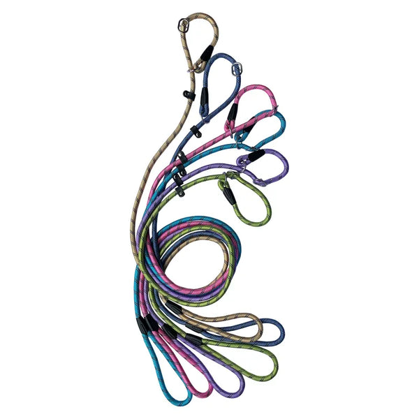 Hemmo and Co Rope Reflective Slip Lead - Purple