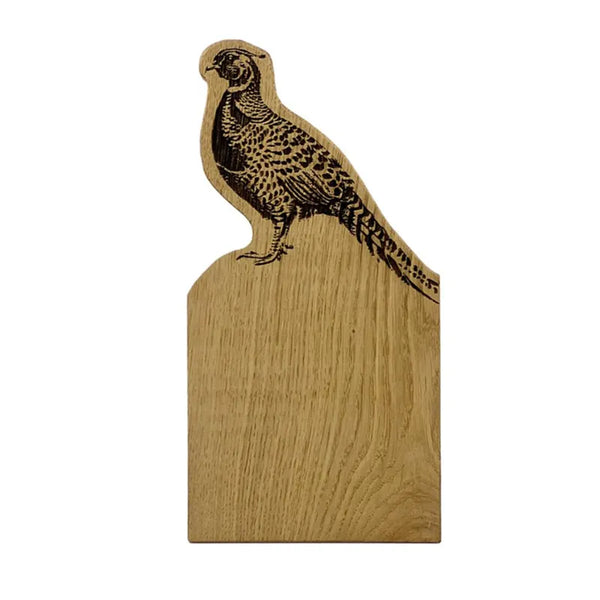 Selbrae House Framed Oak Serving Board - Small - Pheasant