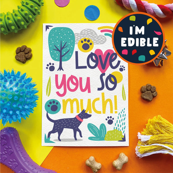 Scoff Paper Love You So Much Edible Card