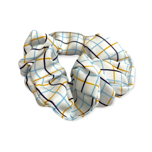Equetech Official Pony Club Checked Hair Scrunchie