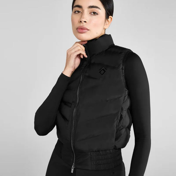 Aztec Diamond Lightweight Gilet - Black